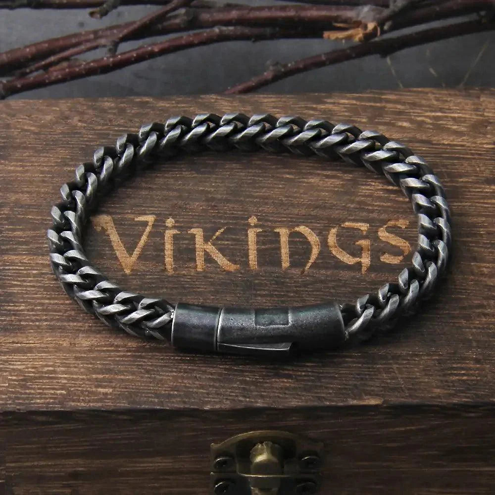 Pulseira Masculina Viking Elo de Cobra Grumet